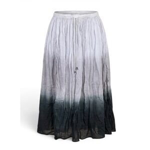 Tokyo Denim Bank Y2K Gothic Fairy Maxi Skirt 100% Cotton Sz L Whimsigoth Peasant